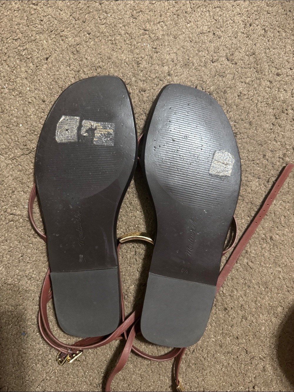 Madewell The Vira Bangle Ankle-Wrap Sandal in Leather Women's Size 6.5 - Picture 5 of 5